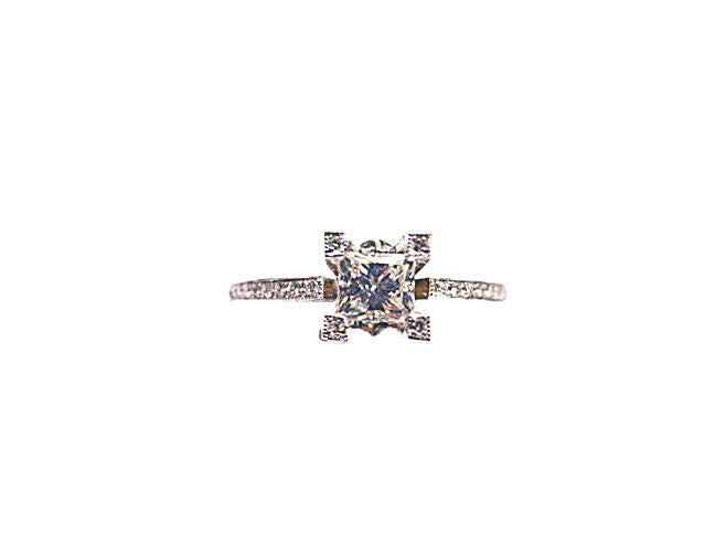 GIA CERTIFIED D79% T71% GIRDLEVERYTHIN TO VERYTHICK DIAMOND ENGAGEMENT RING