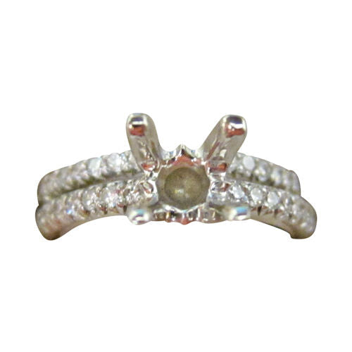 TWO PIECE SET BAND AND SETTING DIAMOND