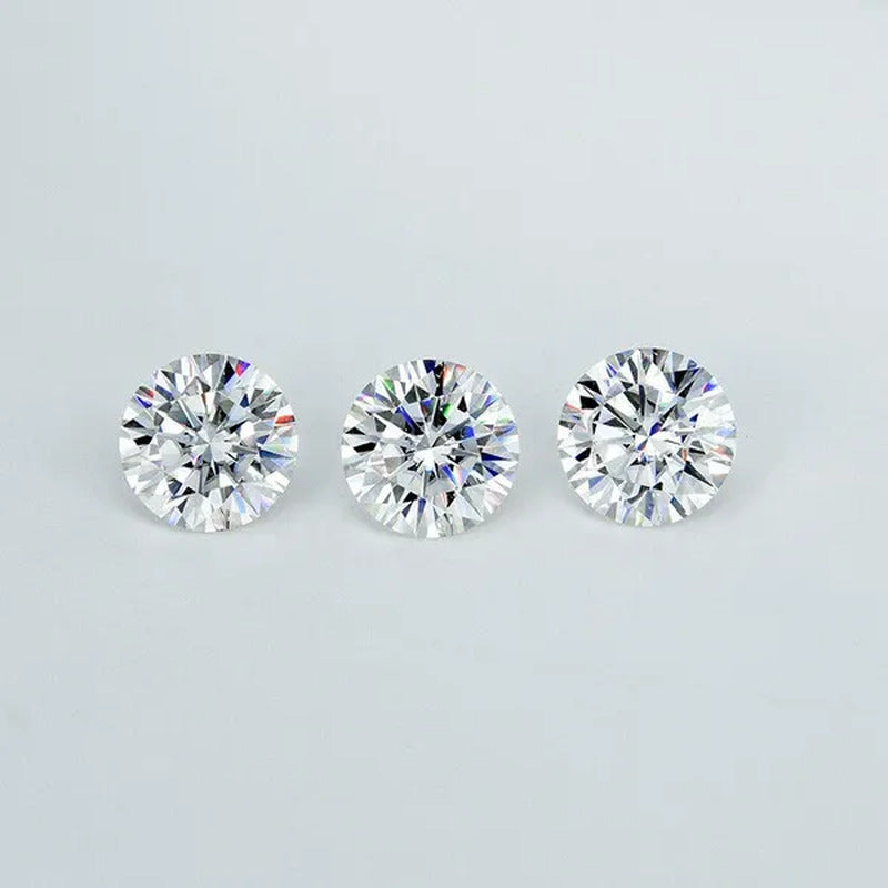 2CT Natural Diamond 8Mm round AAAAA VVS Certified G Color Loose Diamond 1PC