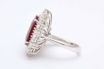 Damiani Burma Ruby and Diamond Ring Certified