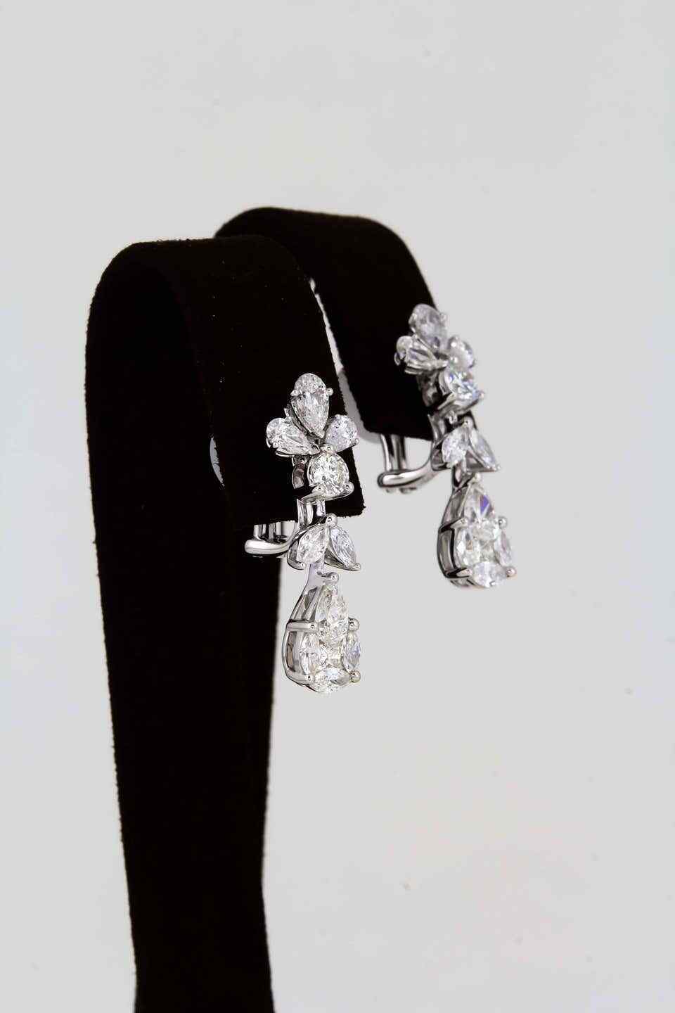 Classic Diamond Drop Earrings