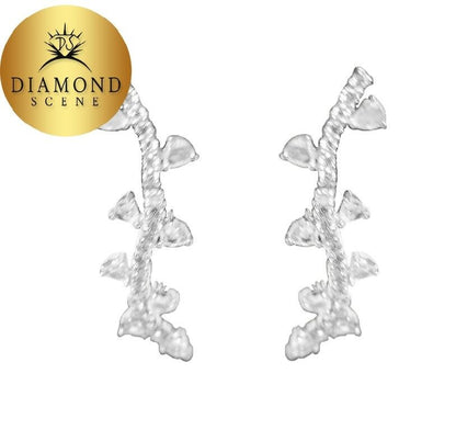 DIAMOND EARRING ROSE SHAPE TRIANGLE ROUNDED PEAR SHAPE