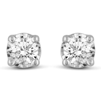 0.30 CT. T.W. round Shape Diamond Earrings in 14K Gold