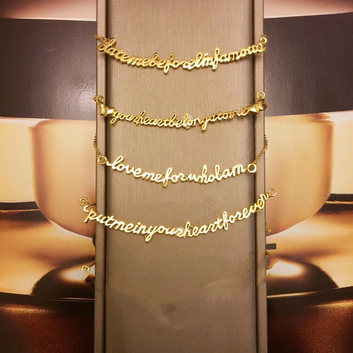 English Nonsense Necklace Letter Smile