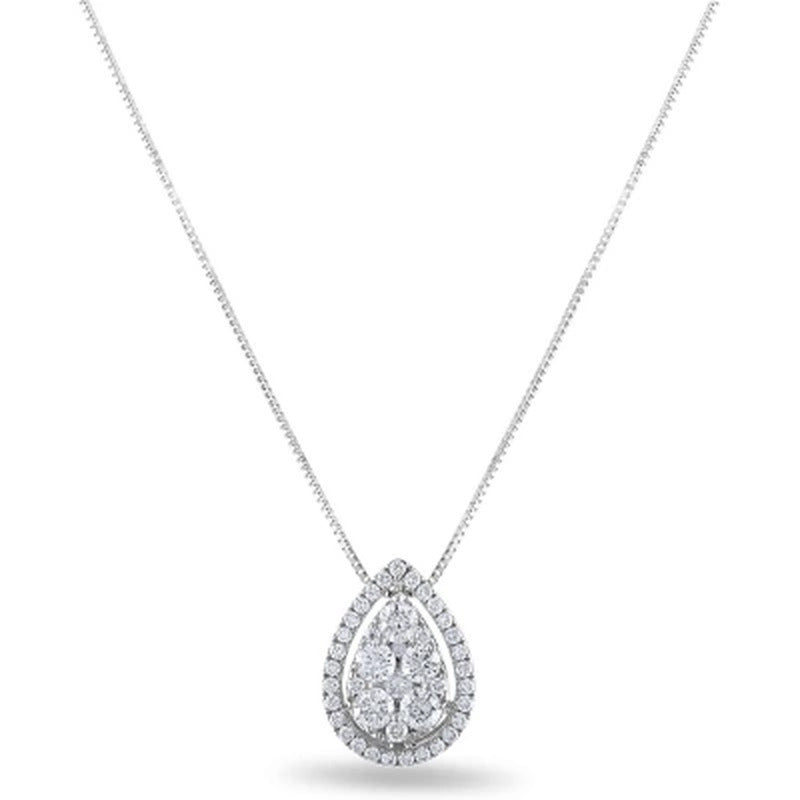 0.45 CT. T.W. Diamond Pendant in 14K Gold