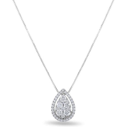 0.45 CT. T.W. Diamond Pendant in 14K Gold