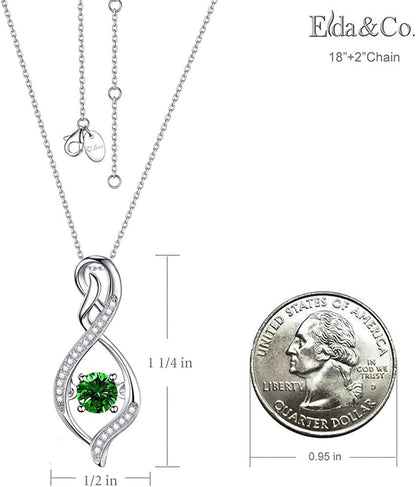 Valentines Day Birthday Gifts for Women Endless Love Necklace 925 Sterling Silve