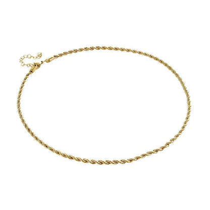 Shop LC Stainless Steel Yellow Gold ION Plated Necklace for Women Size 20-22" 19