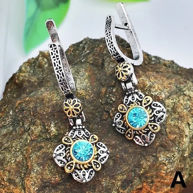 Exquisite Sapphire Earrings Zircon Earrings Dangle Earrings Drop Earrings Diamon