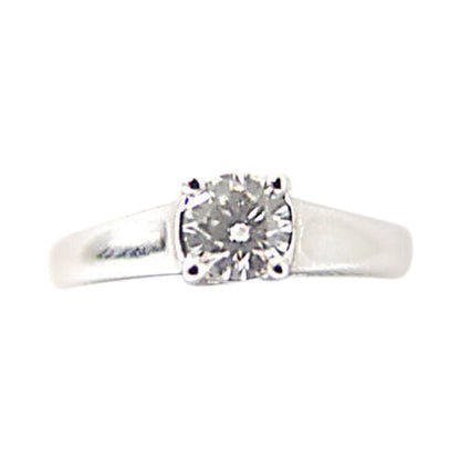 DIAMOND ROUND BR SHAPE SOLITAIRE RING CENTER 5.21MM DIAMOND