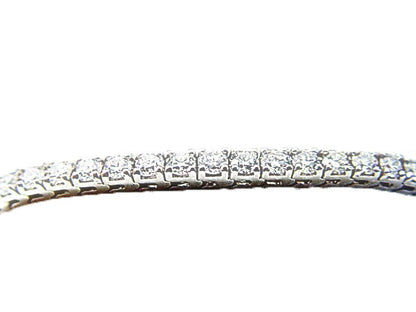 DIAMOND ROUND BRILLIANT SHAPE 4 PRONG SET DIAMOND TENNIS BRACELET