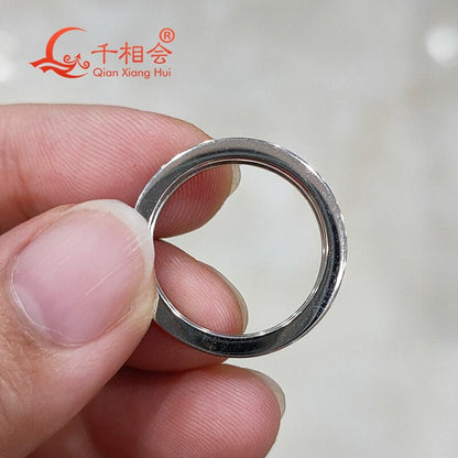 925 Silver Rings Hot Sale Classic Love Three Rows of Luxury Eternity Ring