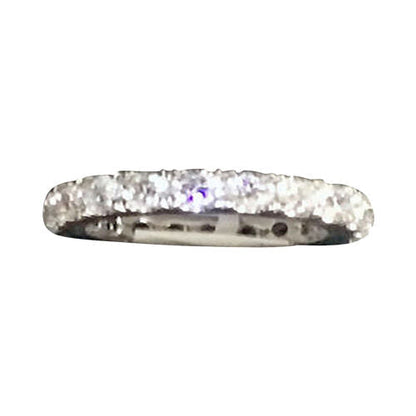 DIAMOND ROUND BRILLIANT SHAPE ETERNITY BAND PRONG SET ALL THE WAY AROUND SET