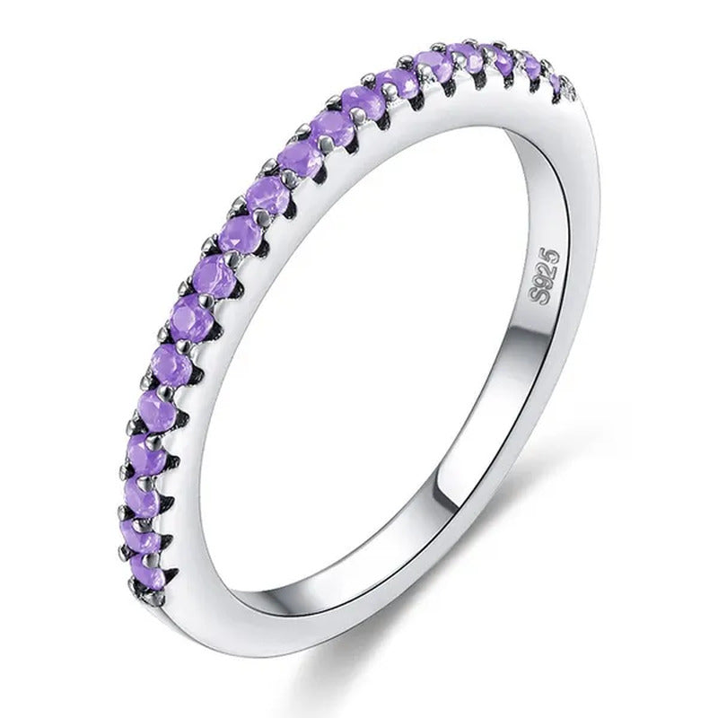 Gorgeous 925 Silver White Sapphire White Sapphire & Aquamarine & Sapphire & Ruby