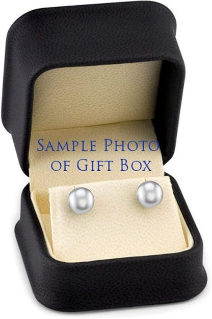 14K Gold round Genuine White South Sea Cultured Pearl Tania Earrings for Women