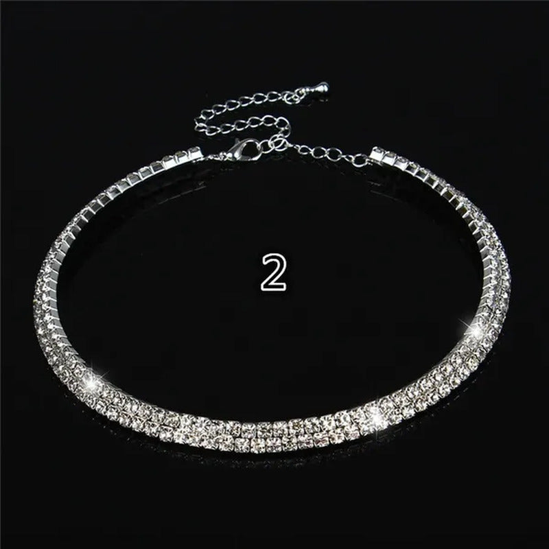 Best Valentine'S Day Gift! Hot Sale New Women Rhinestone Collar Necklace Choker