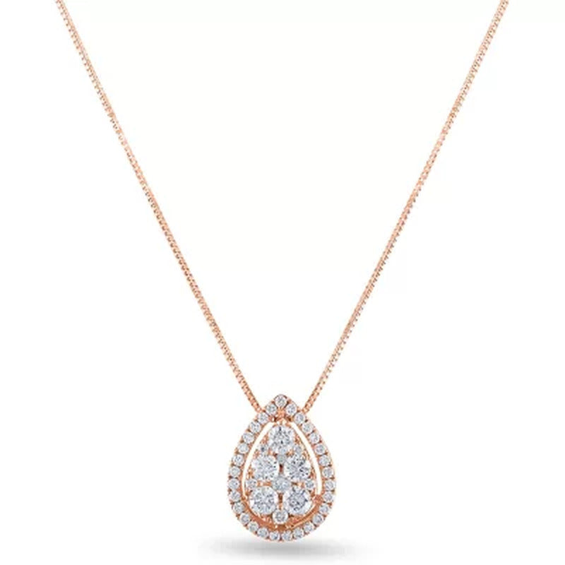 0.45 CT. T.W. Diamond Pendant in 14K Gold