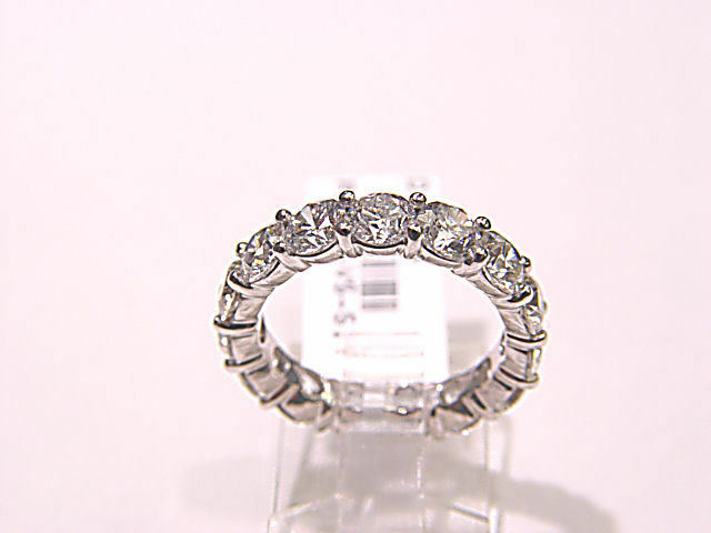 DIAMOND 15 ROUND BRILLIANT ETERNITY BAND HAND MADE MOUNTING DIAMOND ANNIVERSARY