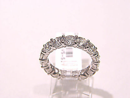 DIAMOND 15 ROUND BRILLIANT ETERNITY BAND HAND MADE MOUNTING DIAMOND ANNIVERSARY