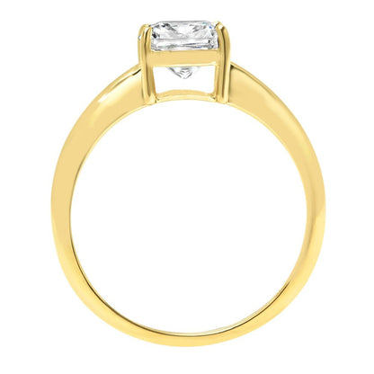 2.0 Ct Brilliant Cushion Cut VVS1 Genuine Conflict Free Clear Simulated Diamond