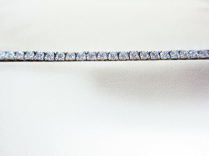 DIAMOND ROUND BRILLIANT SHAPE 4 PRONG SET TENNIS DIAMOND BRACELET