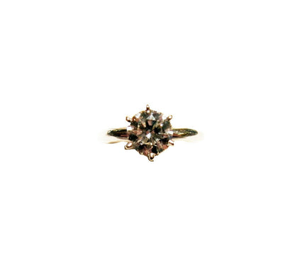 GIA H VS2 TRIPPLE EXCELLENT ROUND BRILLIANT SIX PRONG SET DIAMOND