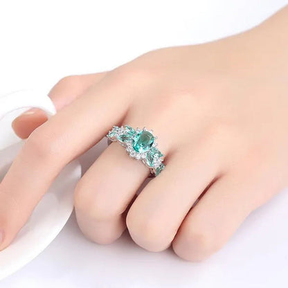 Colored Diamond Wedding Ring Diamond Engagement Ring Commitment Ring Cubic Zirco