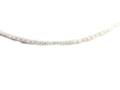 DIAMOND ROUND BR SHAPE PRONG SET DIAMOND CHOKER NECKLACE