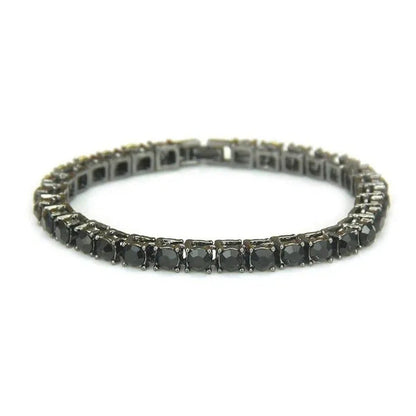 2021 Lastest Hip Hop Mens Iced Out Diamond Crystal Single Row Tennis Bracelet Si