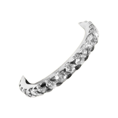diamond round brilliant shape eternity band small portion for sizeing