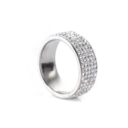 Vojo Hot Sale White Sapphire Diamond Wedding Band Rings Engagement Anniversary P