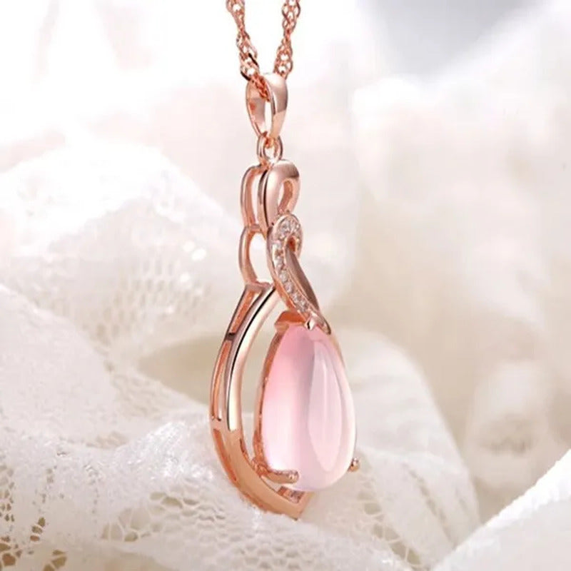 Mother'S Day Gift Good Color Lotus Stone Charm New Fashion Shape Jewelry Opal Wo