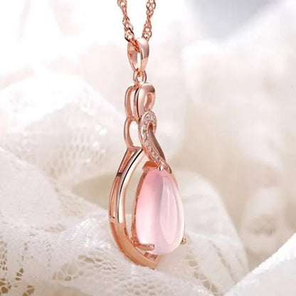 Mother'S Day Gift Good Color Lotus Stone Charm New Fashion Shape Jewelry Opal Wo