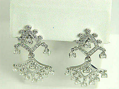 DIAMOND ROUND BR SHAPE PRONG BEZEL SET DIAMOND PEAR DROP 8.57 CT 18 K WHITE