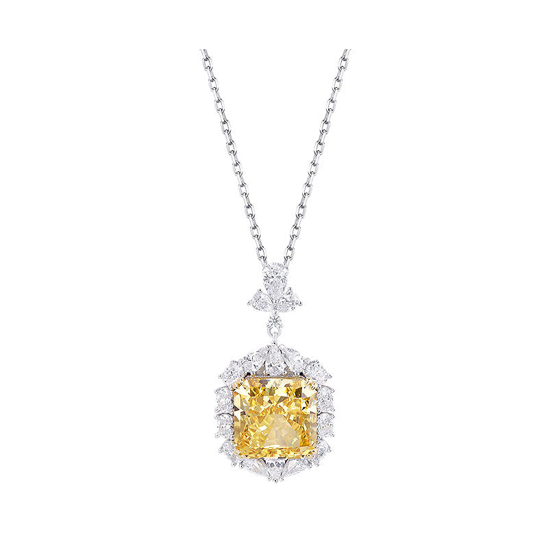 Women'S Light Luxury 925 Sterling Silver Moissanite Diamond Necklace