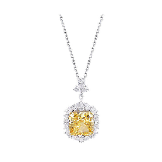 Women'S Light Luxury 925 Sterling Silver Moissanite Diamond Necklace