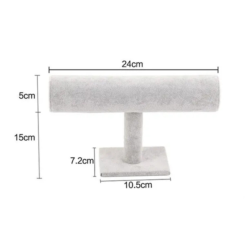Portable Velvet Bracelet Bangle Necklace Display Stand Holder Watch Jewelry Orga