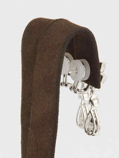 Classic Diamond Drop Gold Earrings