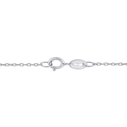 2-3/5 Carat London-Blue Topaz and White Topaz Sterling Silver Geometric Necklace