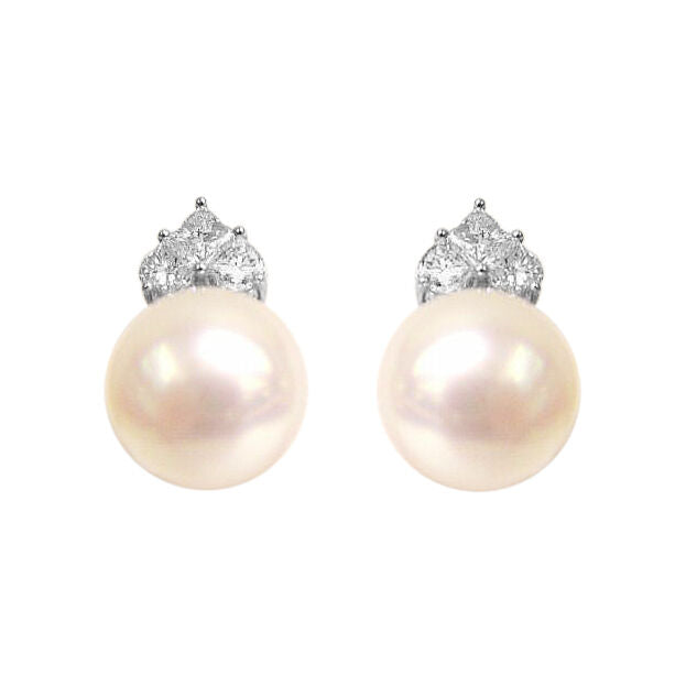 13.80 MM 2 WHITE SOUTH SEA PEARL'S ROUND SHAPE AND 4 HALF MOONS AND 2 PRINCESS
