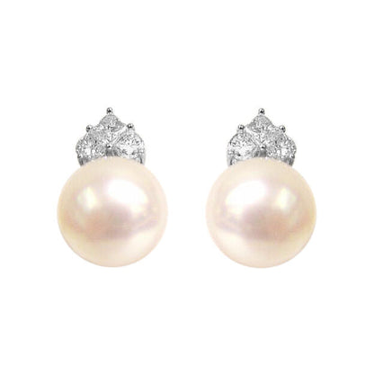 13.80 MM 2 WHITE SOUTH SEA PEARL'S ROUND SHAPE AND 4 HALF MOONS AND 2 PRINCESS