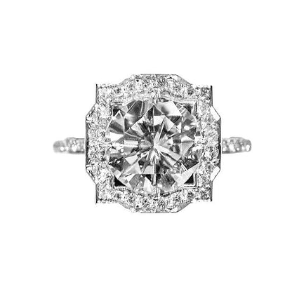 gia certified round brilliant f color grade si1 clarity grade side micro diamond