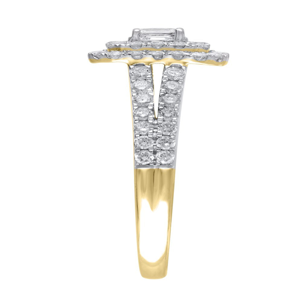 1 Carat T.W. (I2 Clarity, H-I Color) Brilliance Fine Jewelry Emerald Cut Diamond