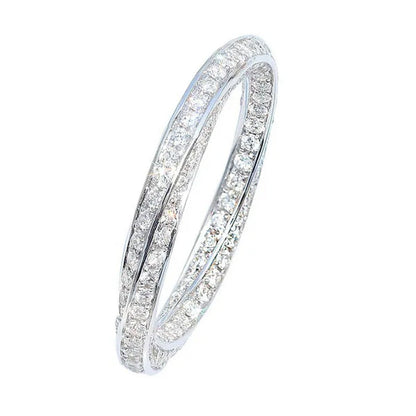 Fashion Stacking Jewelry for Women Rings Exquisite 925 Sterling Silver Ring Whit