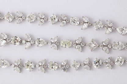 Diamond Necklace! 53.61 ct Multi Shape Long Diamond Necklace