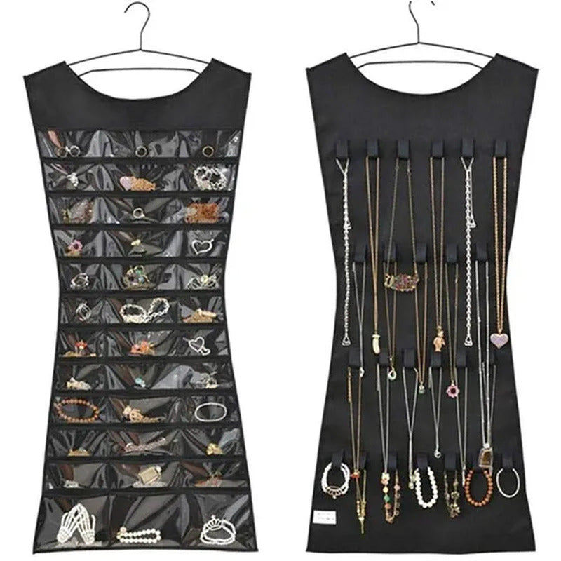 New Jewelry Large Hanging Storage Bag Jewelry Holder Necklace Bracelet Earring R
