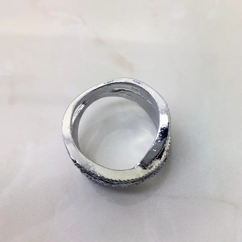 Plated Silver Engagement Jewelry Tanzanite Ruby Genuine Stone Promise Ring