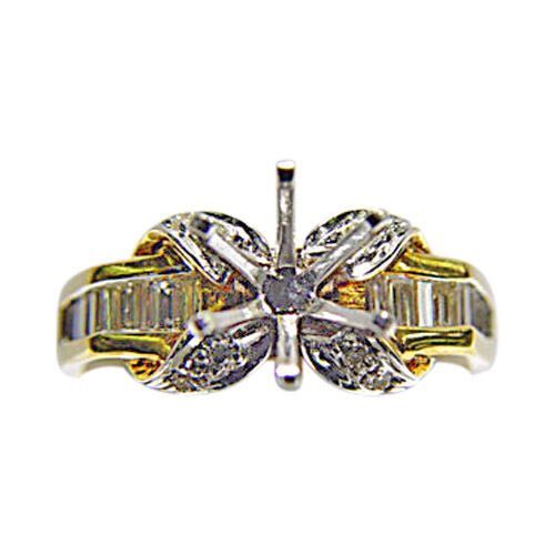 DIAMOND ROUND BRILLIANT SHAPE BAGUETTE SHAPE SETTING