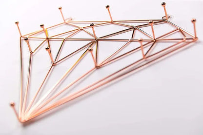Diamond Rose Gold Jewelry Organizer for Necklaces, Bracelets, Earrings, Rings