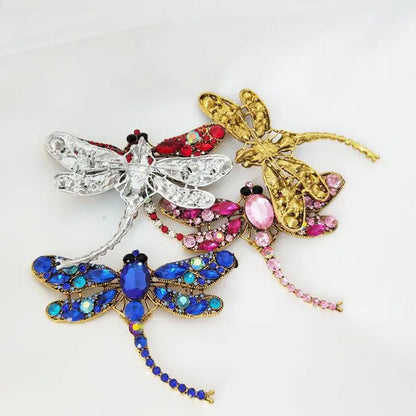 1 PC Women Dragonfly Teardrop Brooch Pin Jewelry for Lady